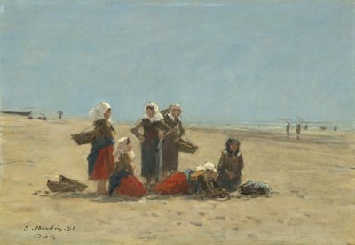 Femmes sur la plage à Berck, 1881 - Eugene Louis Boudin